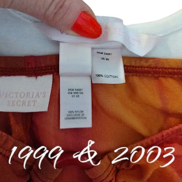 Victoria's Secret VTG 90s Y2K Tropical Tank And Pants Beach RARE Set Large - Picture 14 of 15